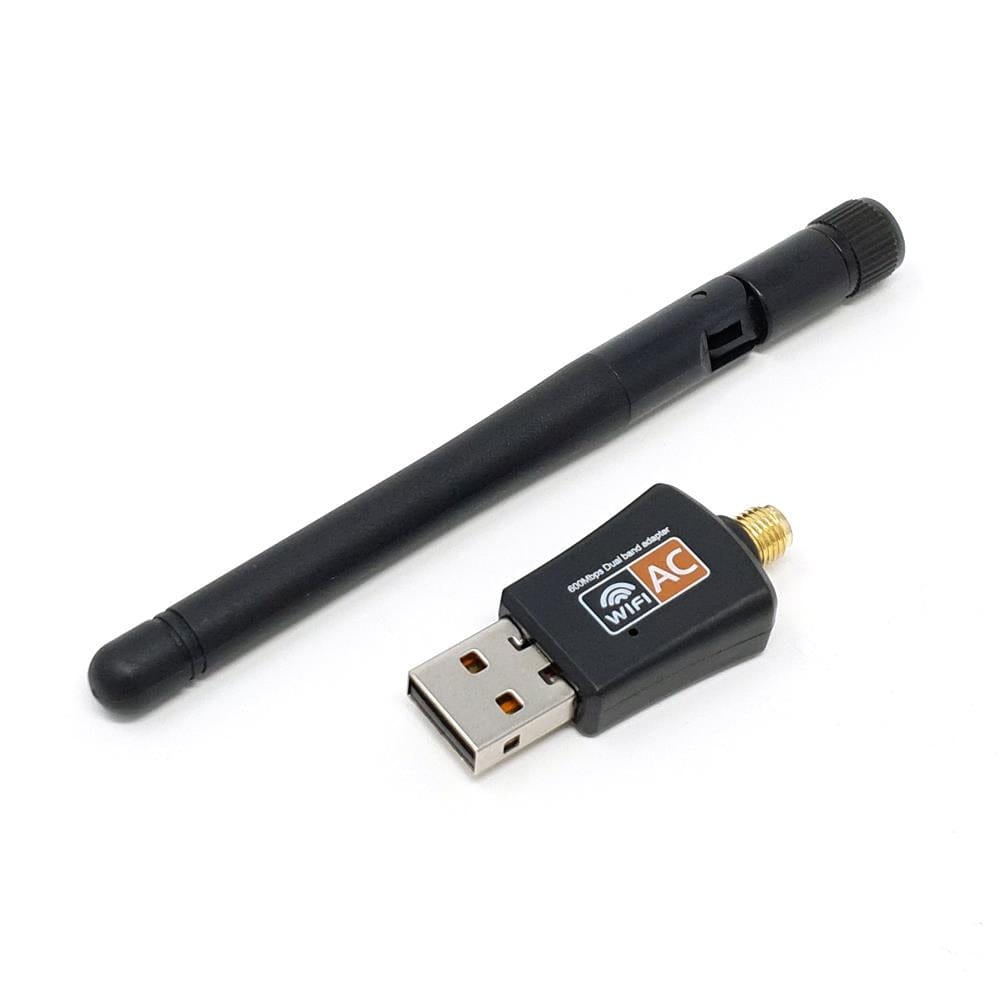 Raspberry Pi Dual-Band 5GHz/2.4GHz USB WiFi Adapter with Antenna