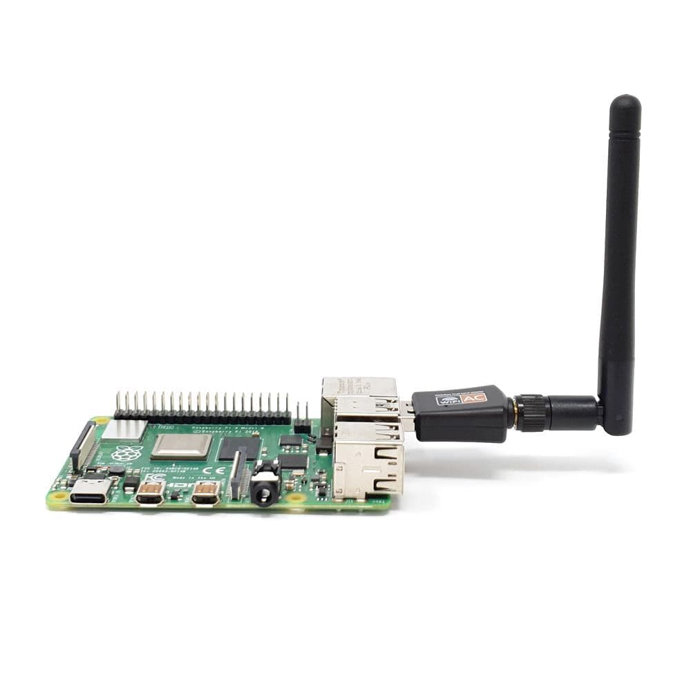 Raspberry Pi Dual-Band 5GHz/2.4GHZ USB WiFi Adapter with Antenna - The Pi Hut