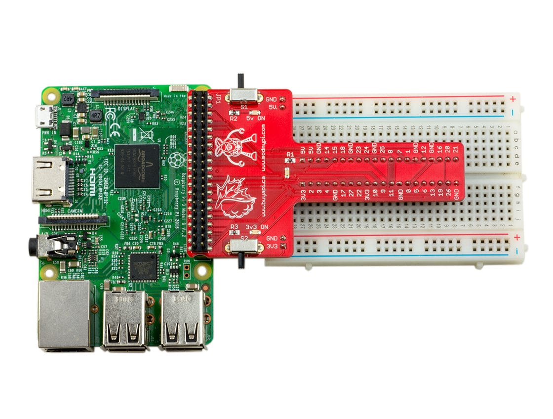 Raspberry Pi GPIO Breadboard Breakout PRO - The Pi Hut