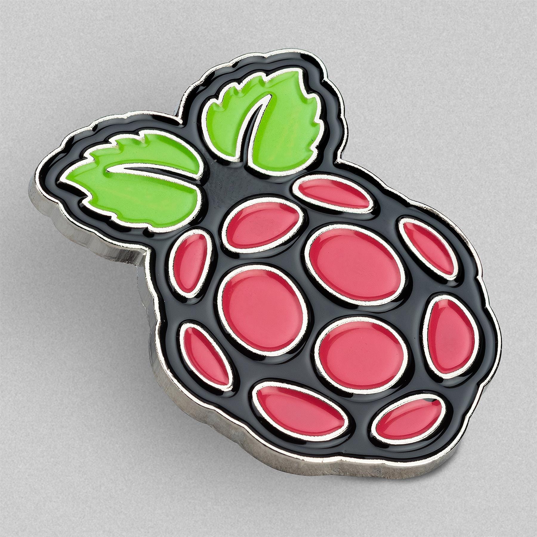 Raspberry Pi Stamped Iron Pin Badge - The Pi Hut