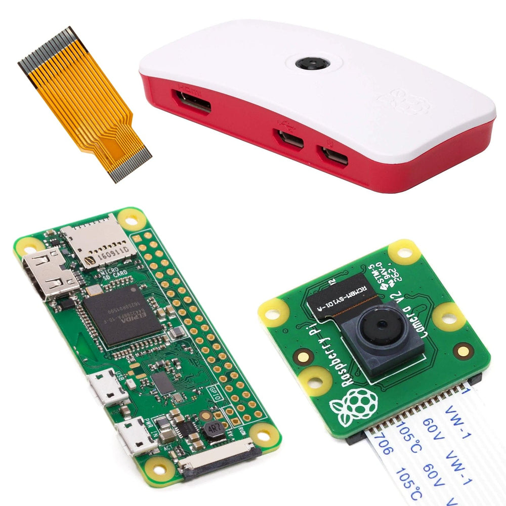 Raspberry Pi Zero W Camera Pack (Includes Pi Zero W) - The Pi Hut