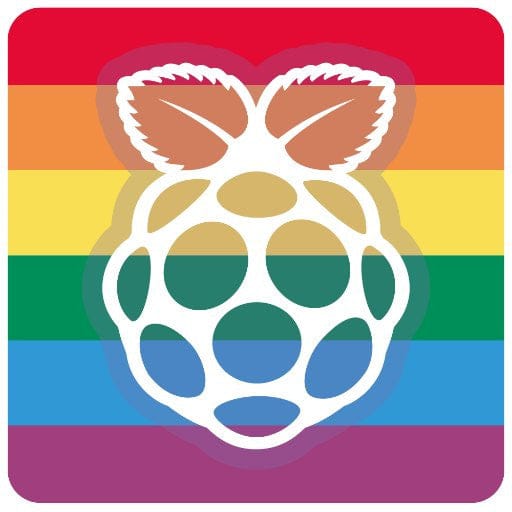 Raspberry Pride Sticker [Discontinued] - The Pi Hut