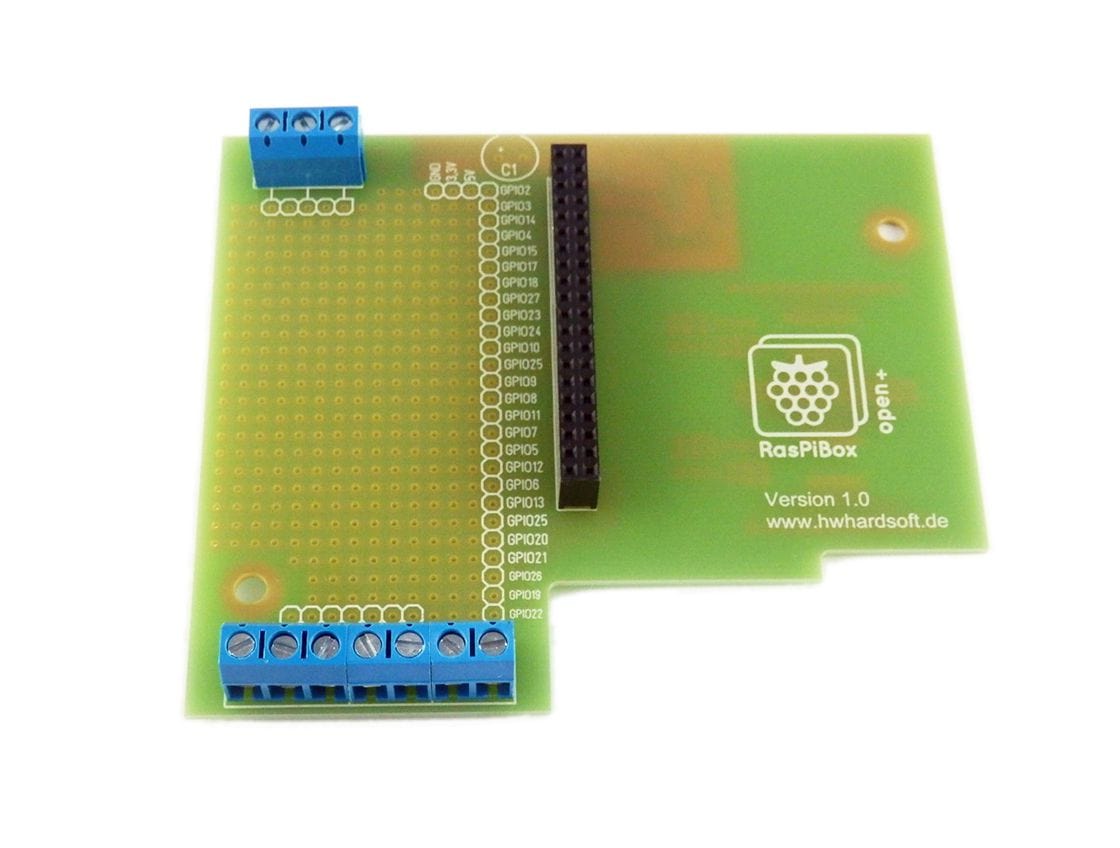 RasPiBox - Raspberry Pi 3 Prototyping DIN Rail Case (inc. 5V regulator) - The Pi Hut