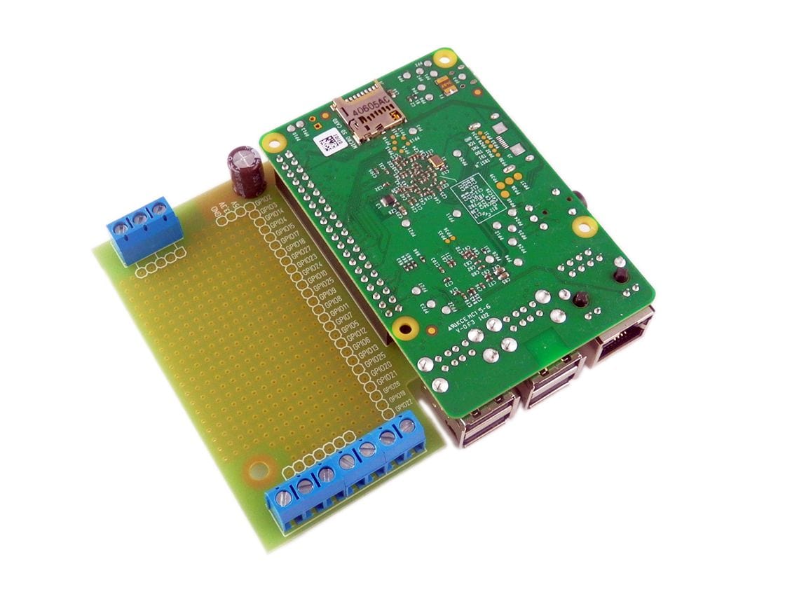 RasPiBox - Raspberry Pi 3 Prototyping DIN Rail Case (inc. 5V regulator) - The Pi Hut