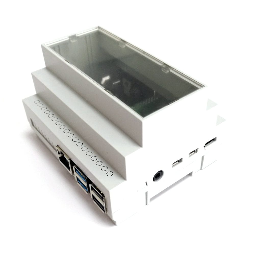 RasPiBox - Raspberry Pi 4 Prototyping DIN Rail Case (inc. 5V regulator) - The Pi Hut