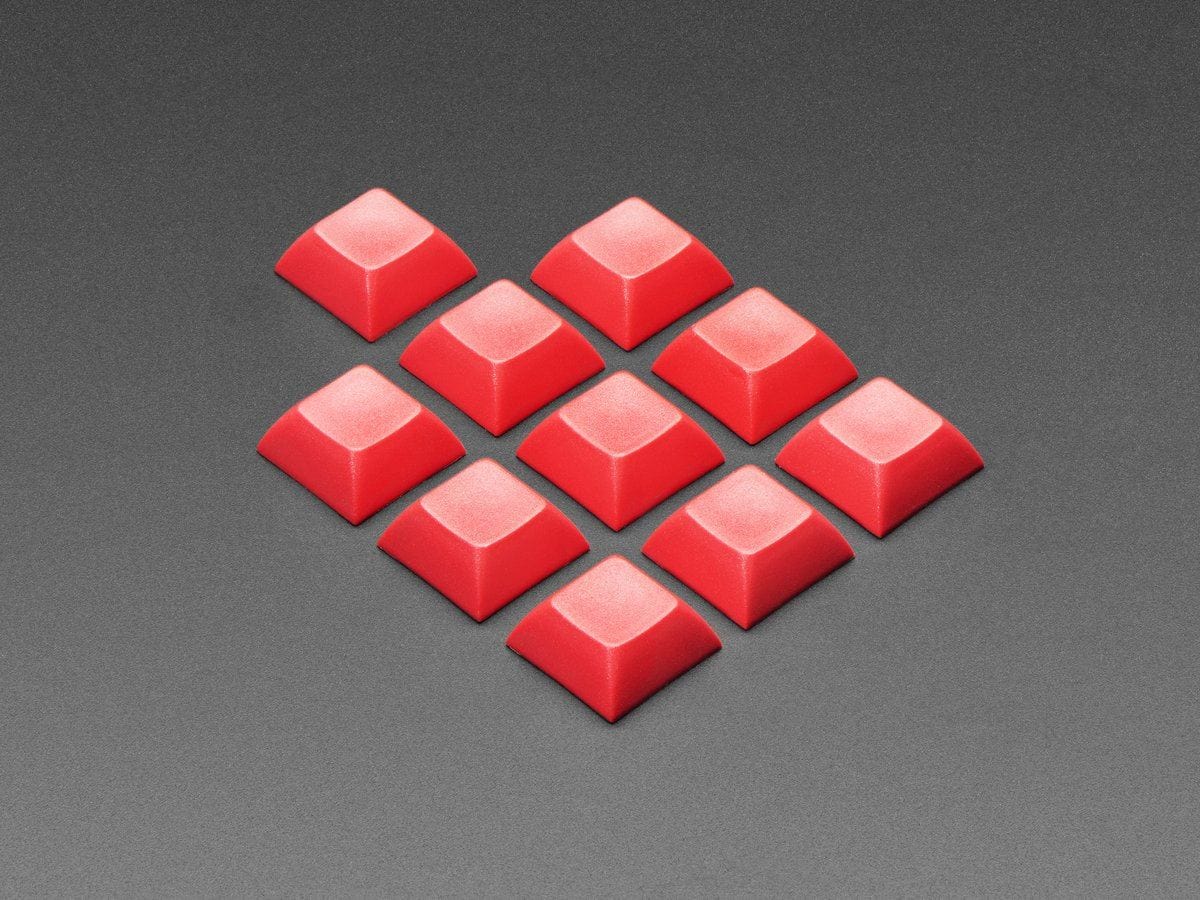 Red DSA Keycaps for MX Compatible Switches - 10 pack - The Pi Hut