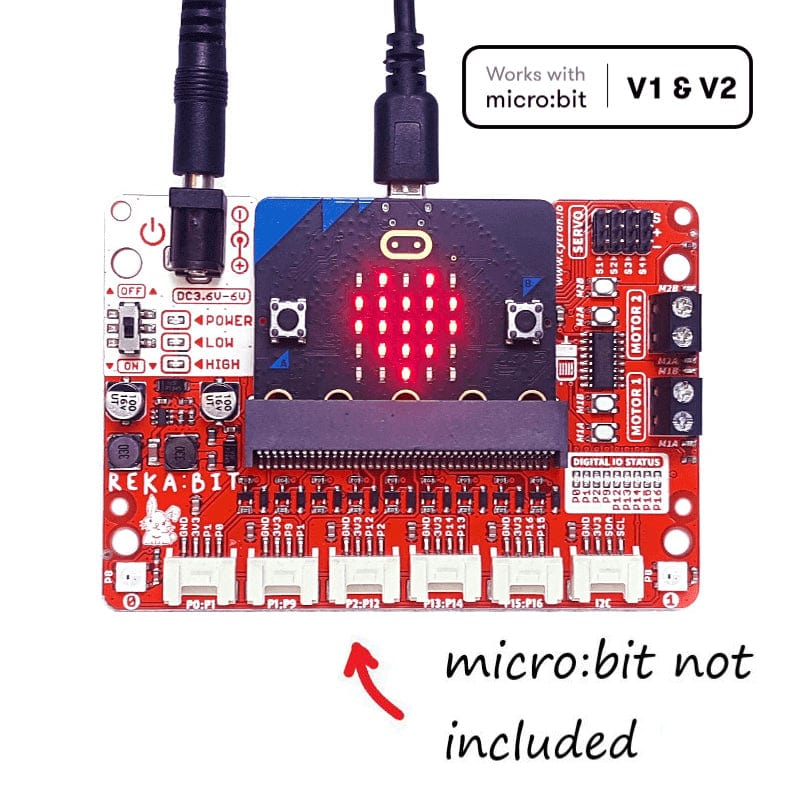 REKA:BIT Robotics Board for micro:bit - The Pi Hut