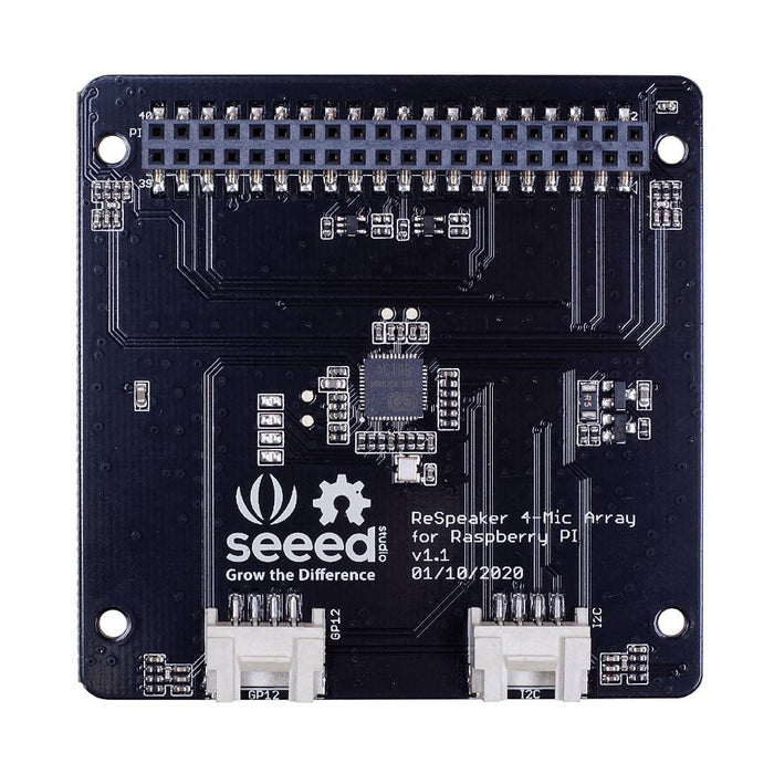 X Array With Raspberry Pi ReSpeaker 4-Mic Array for Raspberry Pi - The Pi Hut