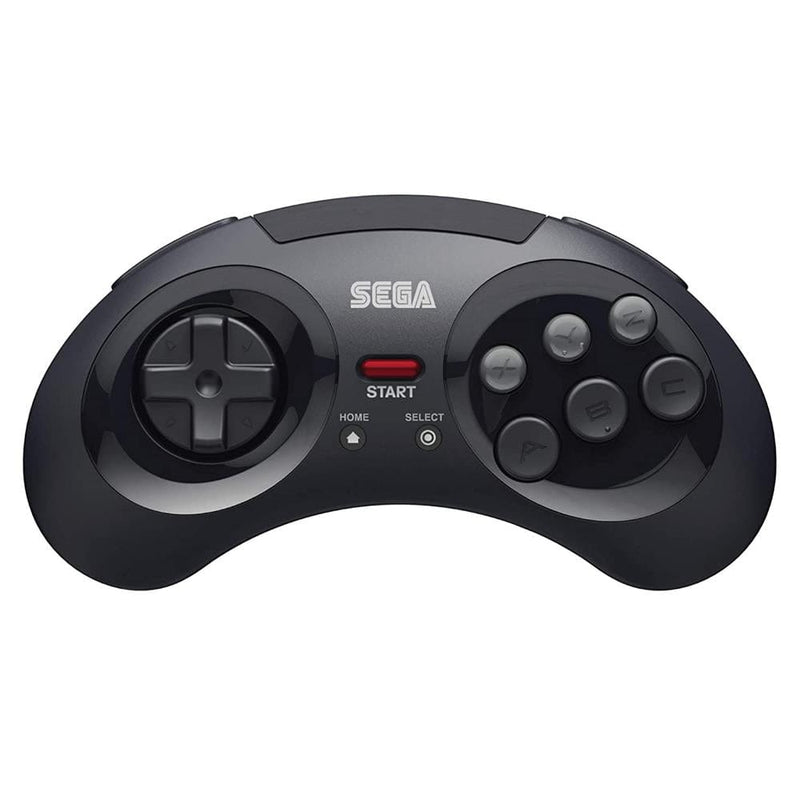Retro-Bit Official SEGA Mega Drive 8-Button 2.4Ghz Wireless Arcade Pad - Black - The Pi Hut