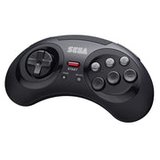 Retro-Bit Official SEGA Mega Drive 8-Button 2.4Ghz Wireless Arcade Pad - Black - The Pi Hut