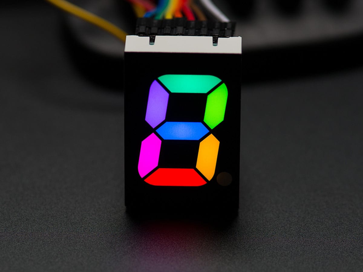 RGB 7-Segment Digit - 1" Tall Digit - The Pi Hut