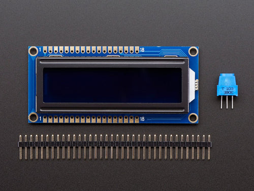 RGB backlight negative LCD 16x2 + extras (RGB on black) - The Pi Hut