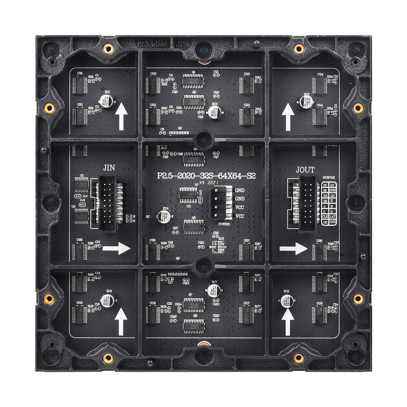 RGB Full-Colour LED Matrix Panel - 2.5mm Pitch, 64x64 Pixels - The Pi Hut