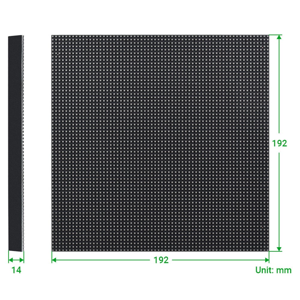 RGB Full-Colour LED Matrix Panel - 3mm Pitch, 64x64 Pixels - The Pi Hut