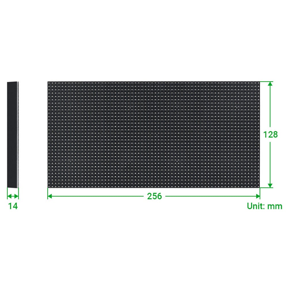 RGB Full-Colour LED Matrix Panel - 4mm Pitch, 64x32 Pixels - The Pi Hut