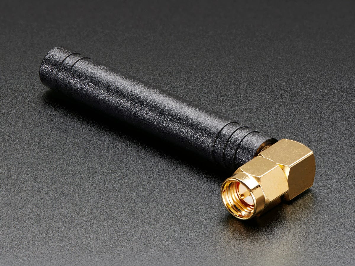 Right-angle Mini GSM/Cellular Quad-Band Antenna - 2dBi SMA Plug - The Pi Hut