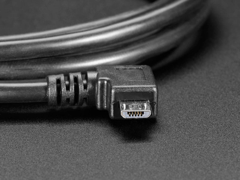 Right Angle USB cable - A/MicroB - The Pi Hut