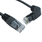 Right-Angled (Down) RJ45 Cat5e Ethernet LAN Cable - 2m - The Pi Hut