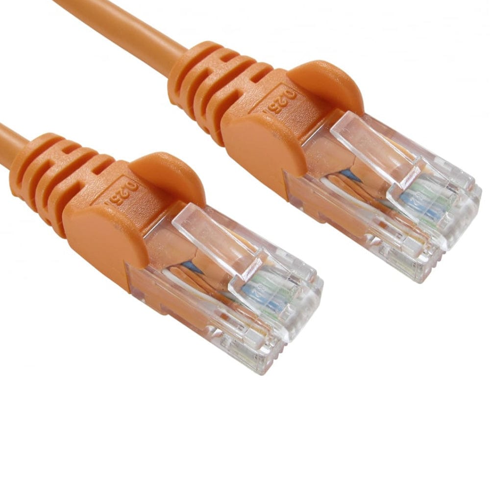 RJ45 Cat5e Ethernet LAN Cable 2m (Orange) - The Pi Hut