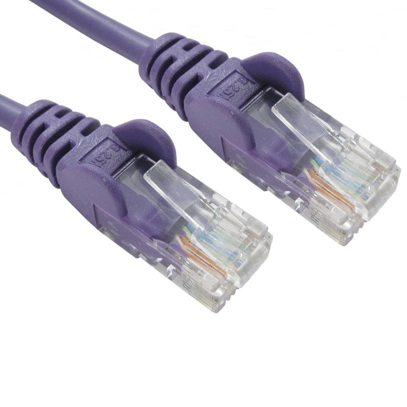 RJ45 Cat5e Ethernet LAN Cable 2m (Purple) - The Pi Hut
