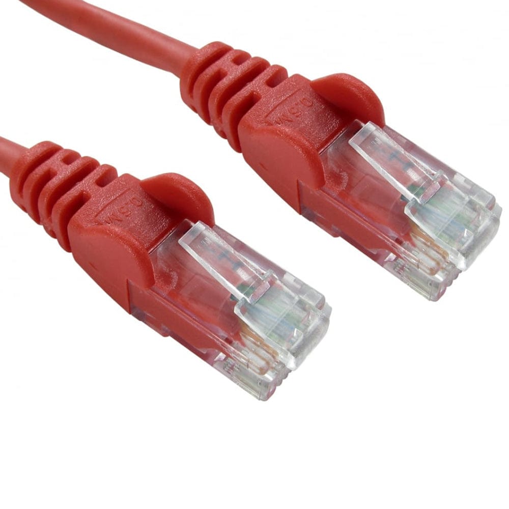 RJ45 Cat5e Ethernet LAN Cable 2m (Red) - The Pi Hut