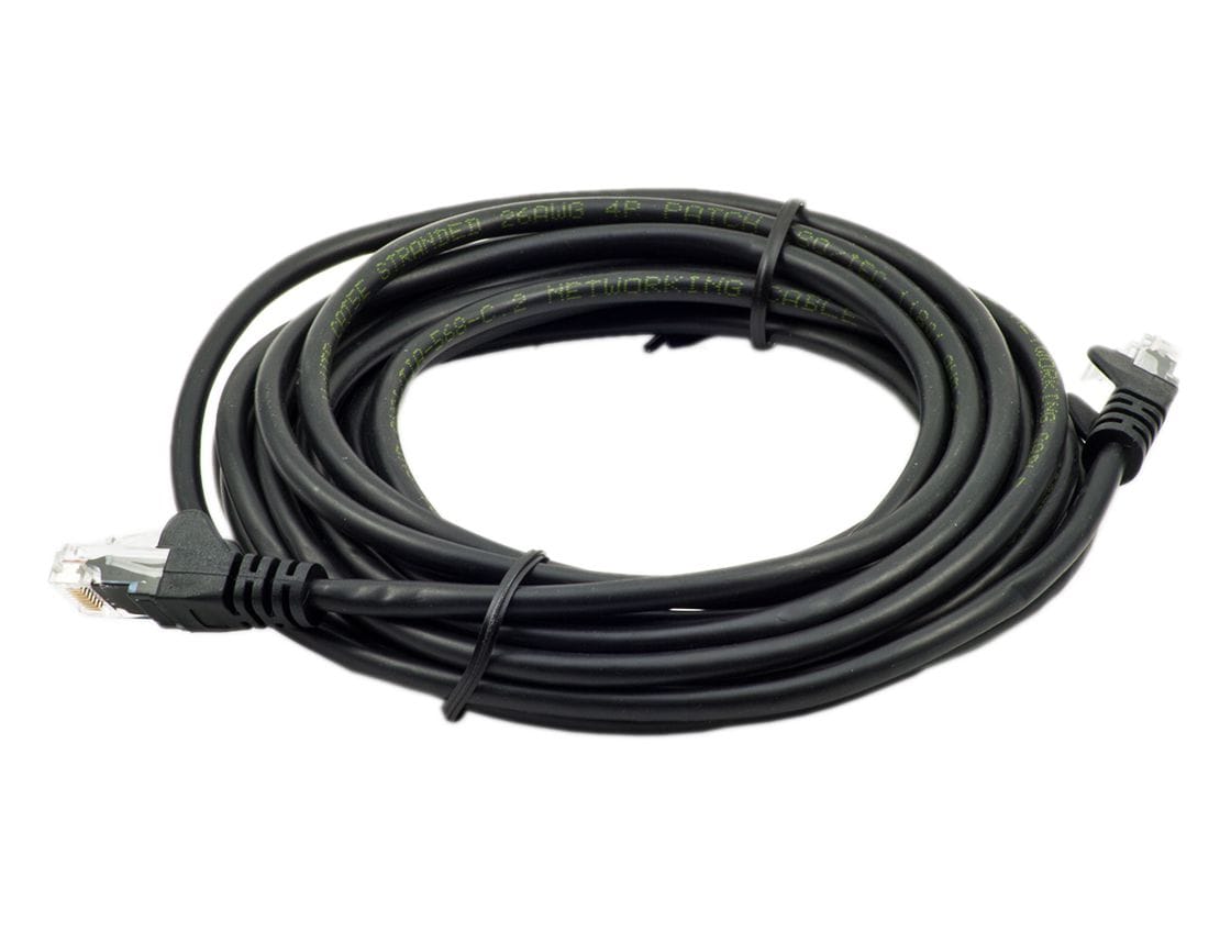 RJ45 Cat5e Ethernet LAN Cable 5m (Black) - The Pi Hut