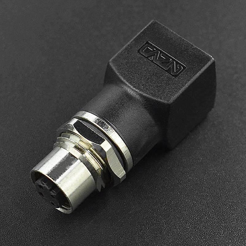 RJ45 Female to M12 4-Pin Female Adapter - The Pi Hut