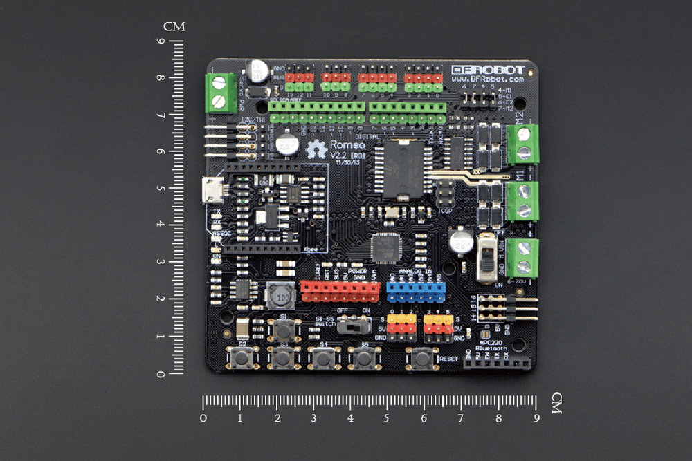 Romeo V2 - a Robot Control Board with Motor Driver (Compatible with Arduino) - The Pi Hut