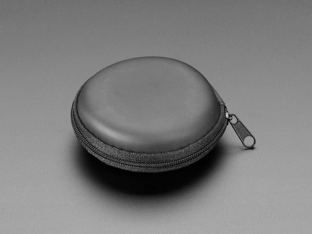 Round Black Zipper Case - The Pi Hut