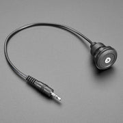 Round Panel Mount Stereo Audio Extension Cable - 3.5mm - The Pi Hut