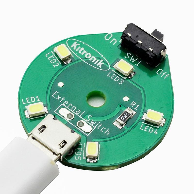 Round USB White LED Lamp - The Pi Hut