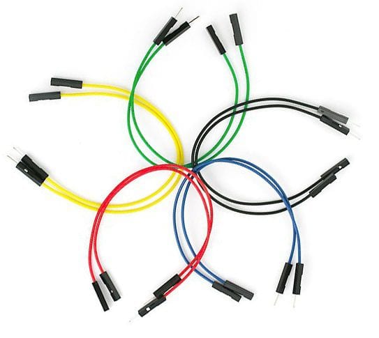 RPi Jumper Wires 10pk (Male/Female) 150mm - The Pi Hut