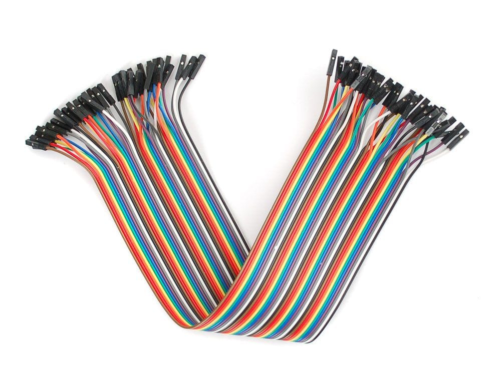 RPi Premium Jumper Wires 40pk (Female/Female) 200mm - The Pi Hut