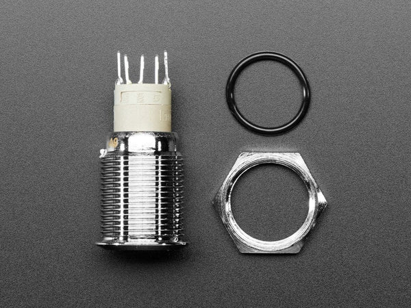 Rugged Metal On/Off Switch with Green LED Ring (16mm Green On/Off ...
