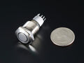 Rugged Metal On/Off Switch with White LED Ring (16mm White On/Off ...