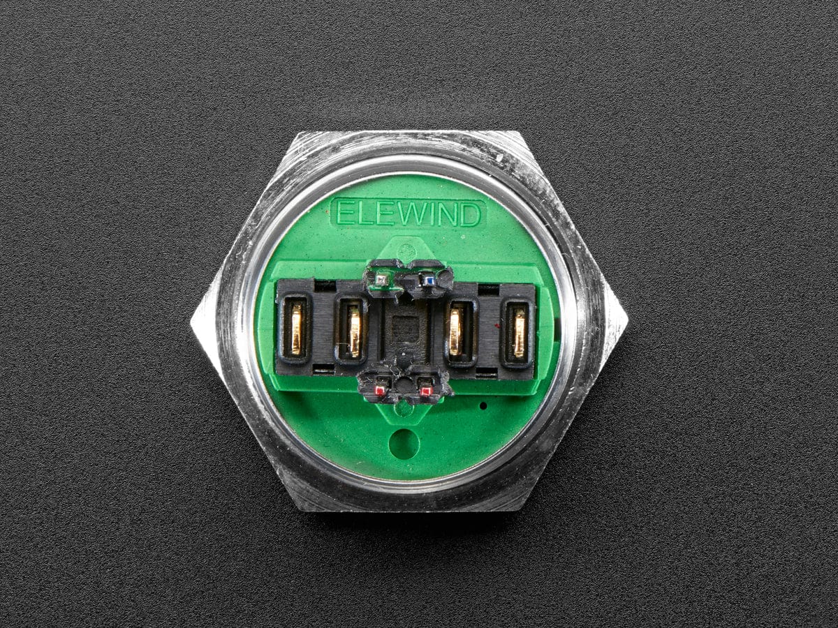 Rugged Metal Pushbutton - 22mm 6V RGB Momentary - The Pi Hut