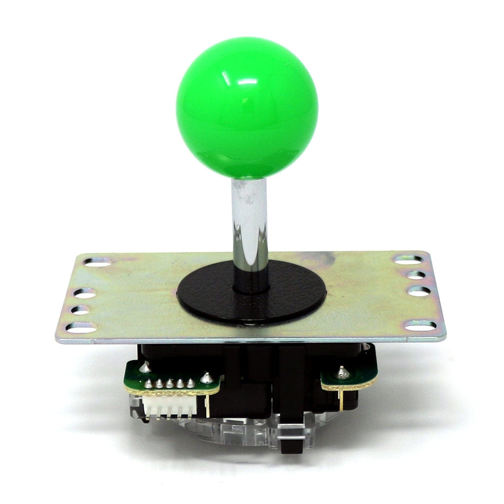 8x Sanwa OBSF-30 Green Arcade Buttons & Joystick Parts - Genuine Japan