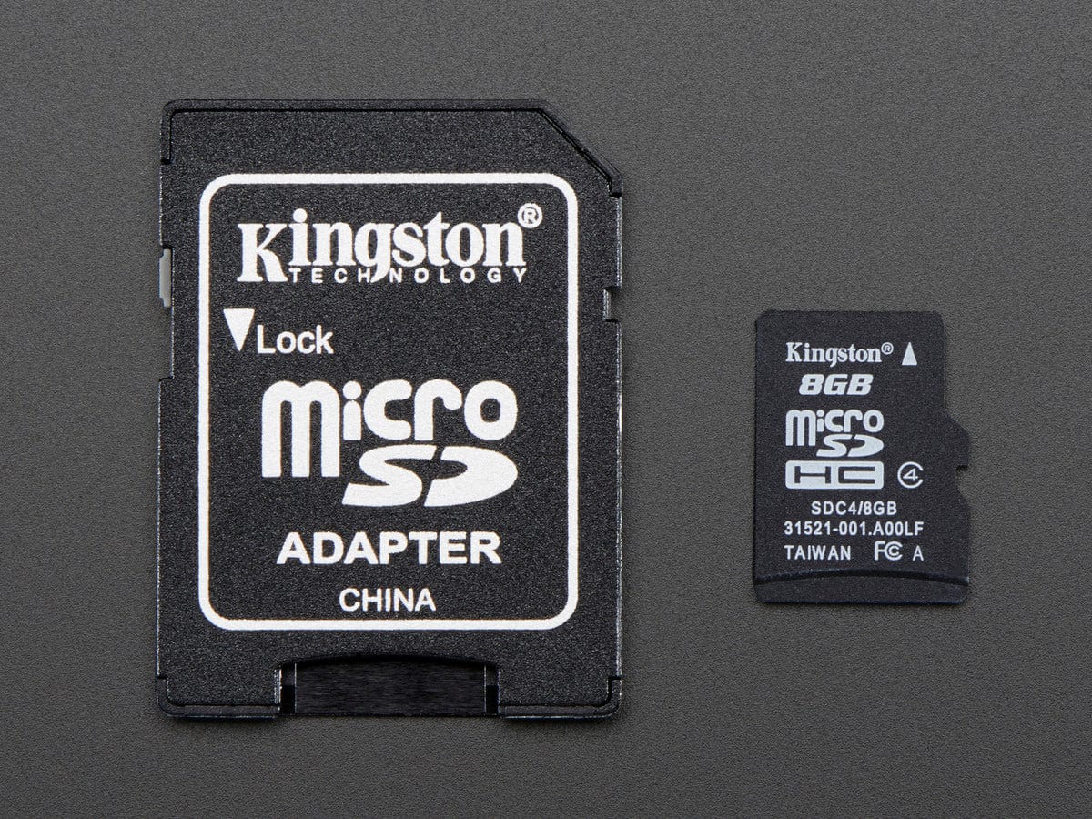 SD/MicroSD Memory Card (8 GB SDHC) - The Pi Hut