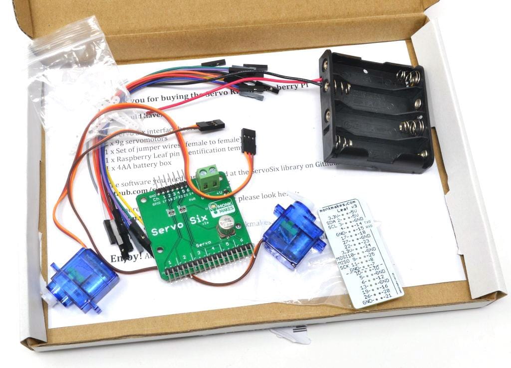 Servo Kit for Raspberry Pi - The Pi Hut