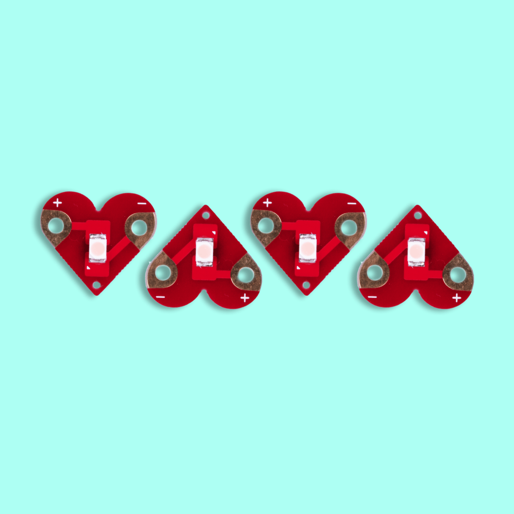 Sewable Heart LEDs [Discontinued] - The Pi Hut