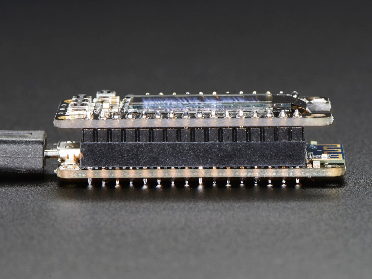 Short Headers Kit for Feather - 12-pin + 16-pin Female Headers - The Pi Hut