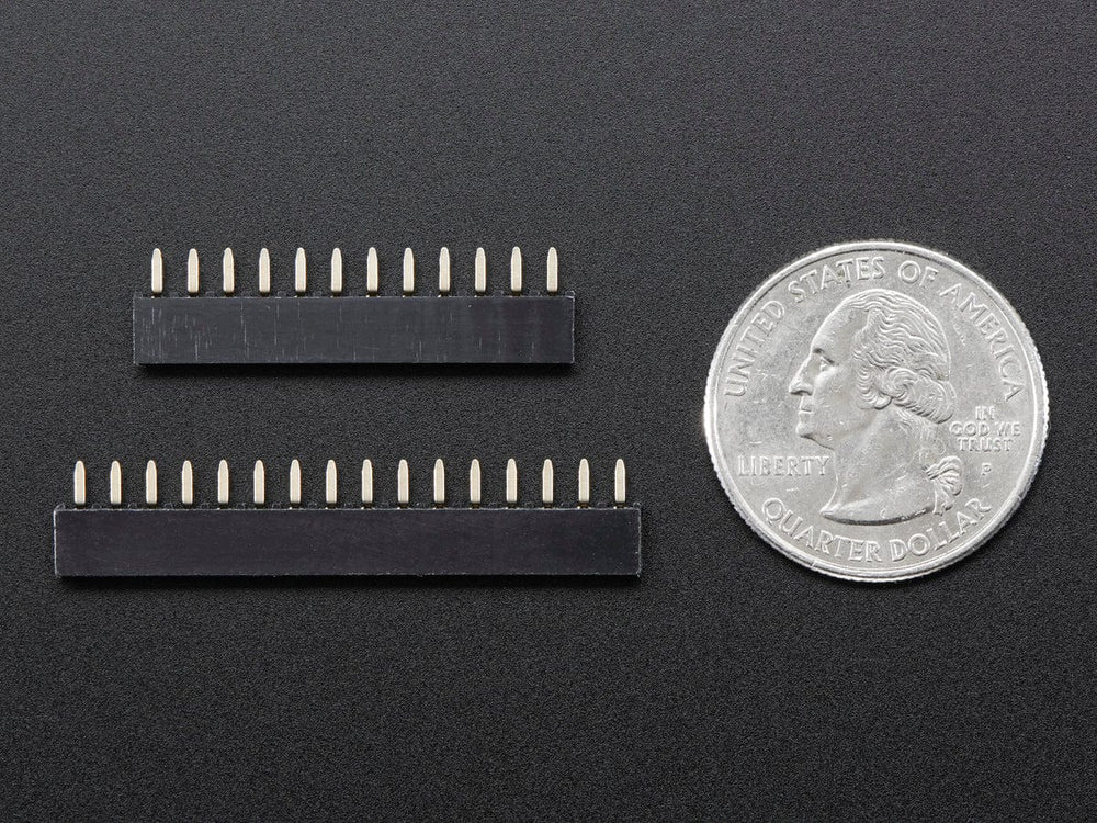 Short Headers Kit for Feather - 12-pin + 16-pin Female Headers - The Pi Hut