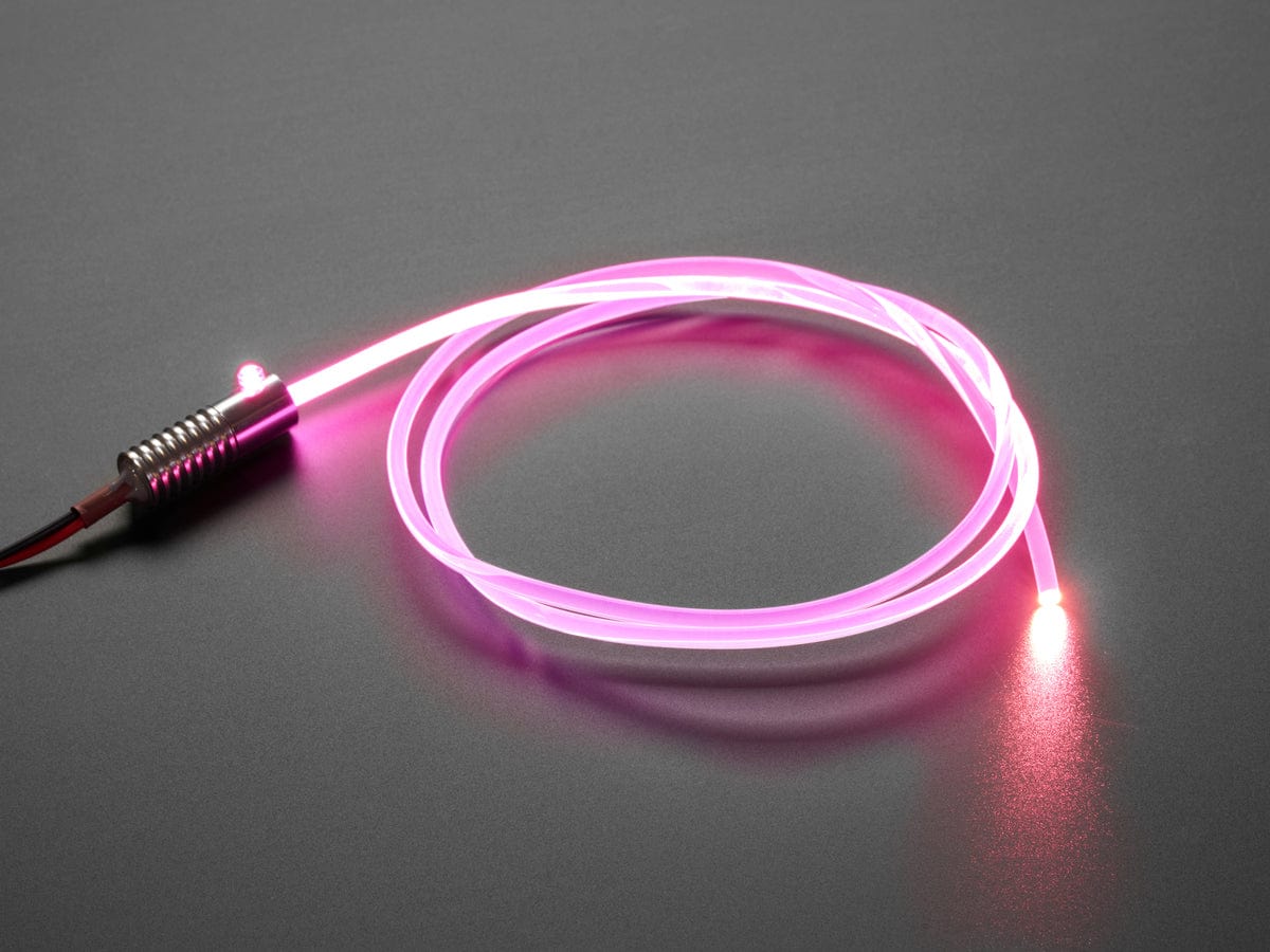 Side-light Fiber Optic Tube - 4mm Diameter - 1 meter long - The Pi Hut