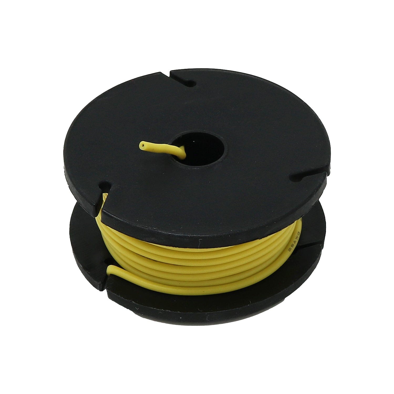 Silicone Cover Stranded-Core Wire - 25ft 26AWG - Yellow - The Pi Hut