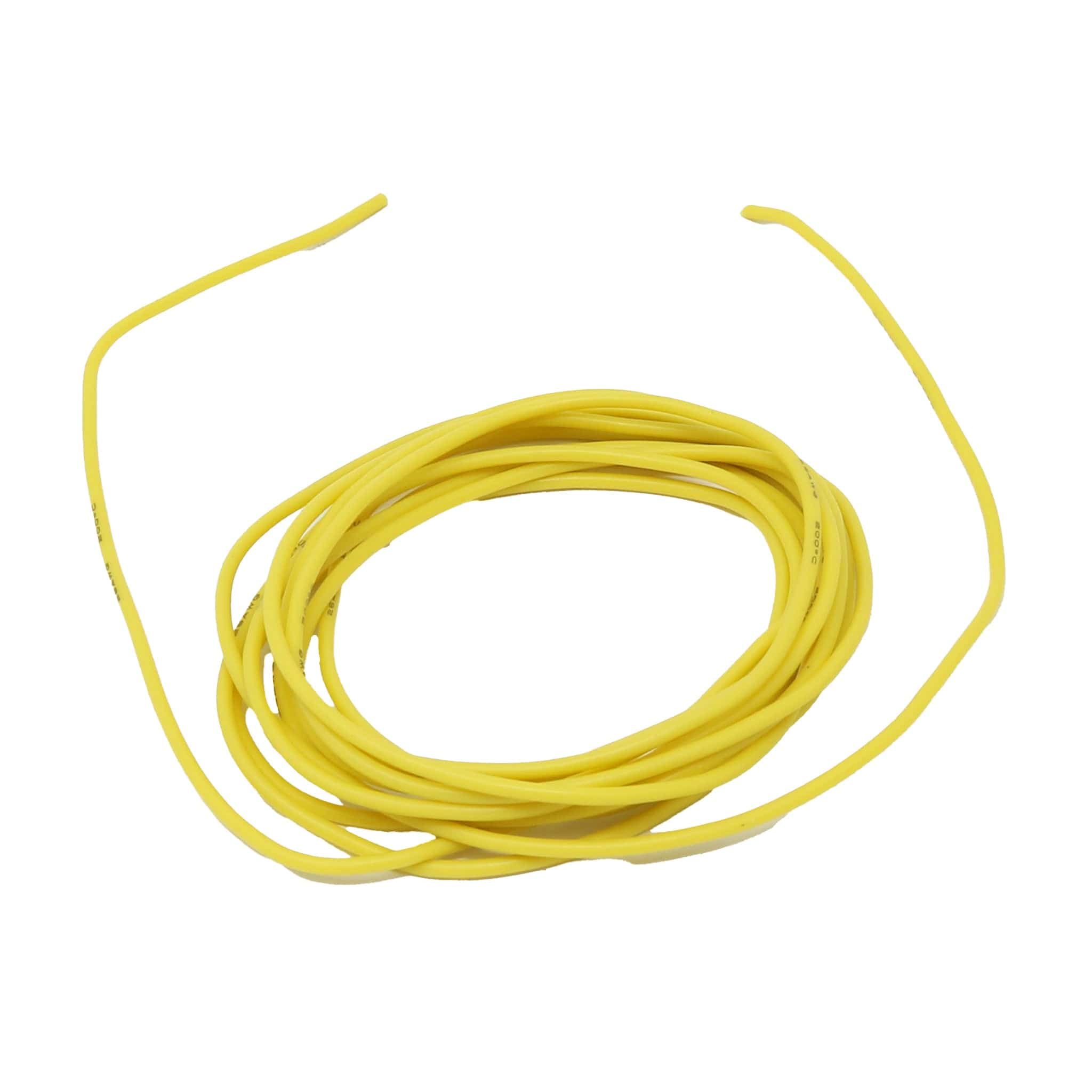 Silicone Cover Stranded-Core Wire - 2m 26AWG Yellow - The Pi Hut