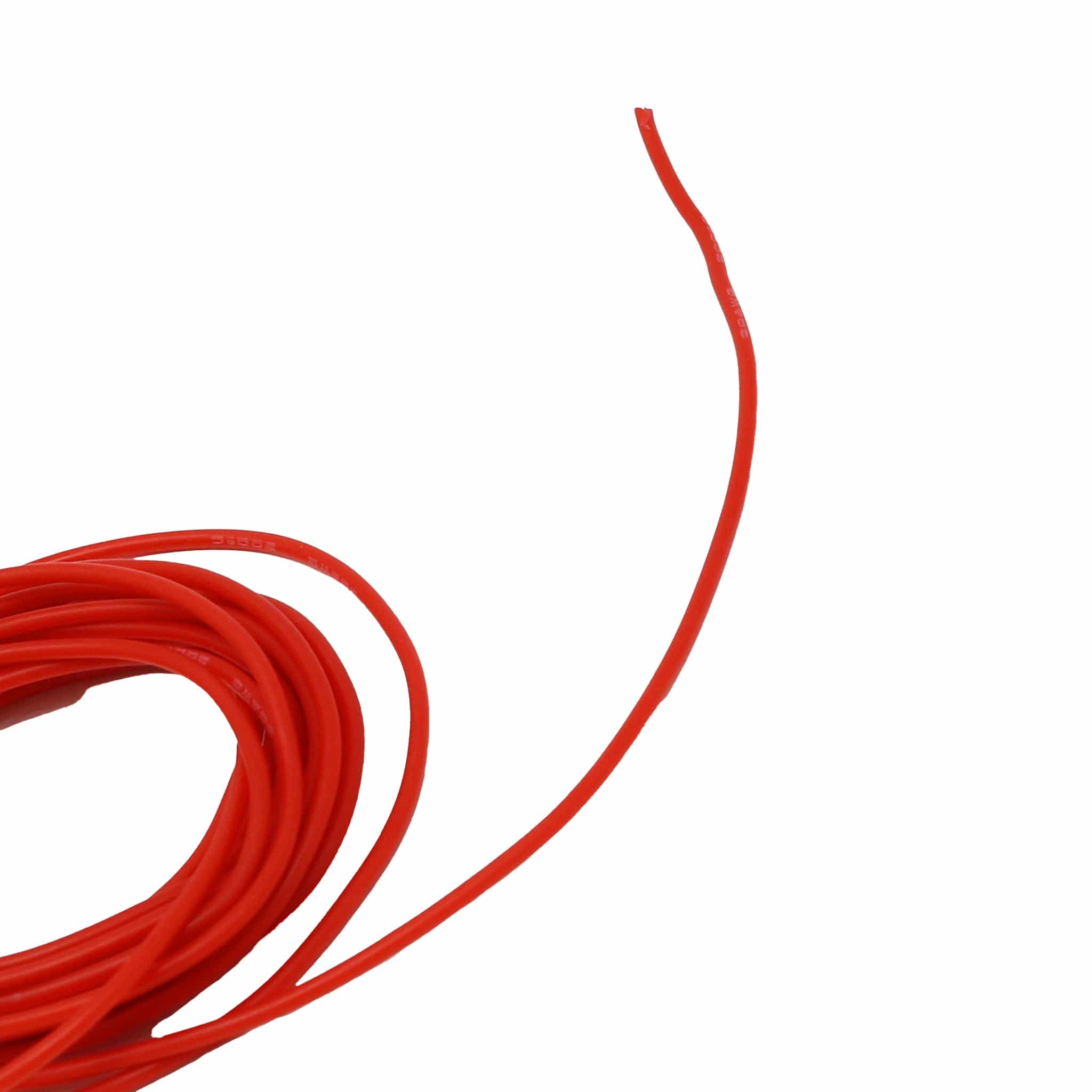 Silicone Cover Stranded-Core Wire - 2m 30AWG Red - The Pi Hut