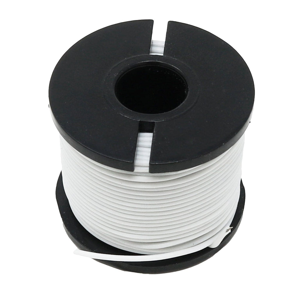 Silicone Cover Stranded-Core Wire - 50ft 30AWG White - The Pi Hut
