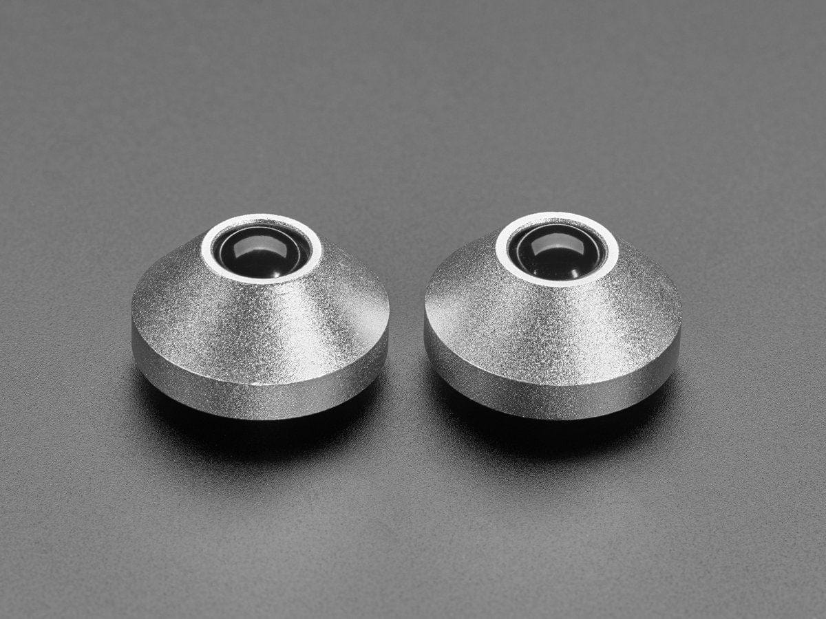 Silver Anodized Aluminum Bumper Feet - Pack of 2 - The Pi Hut