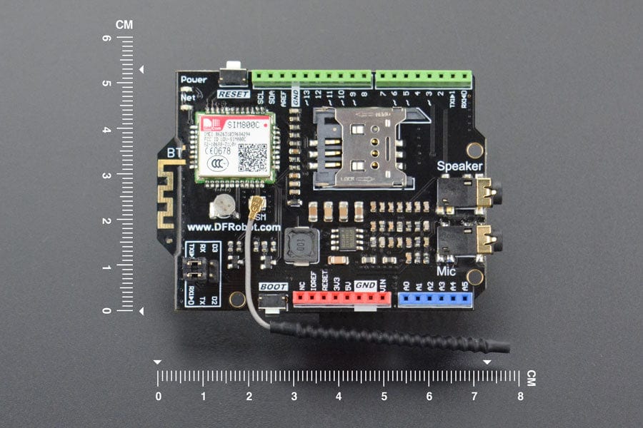 SIM800C GSM/GPRS Shield V2.0 - The Pi Hut