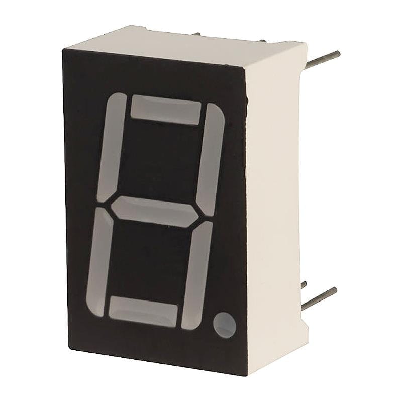 Single-Digit Seven-Segment Common Cathode Display - Red - The Pi Hut